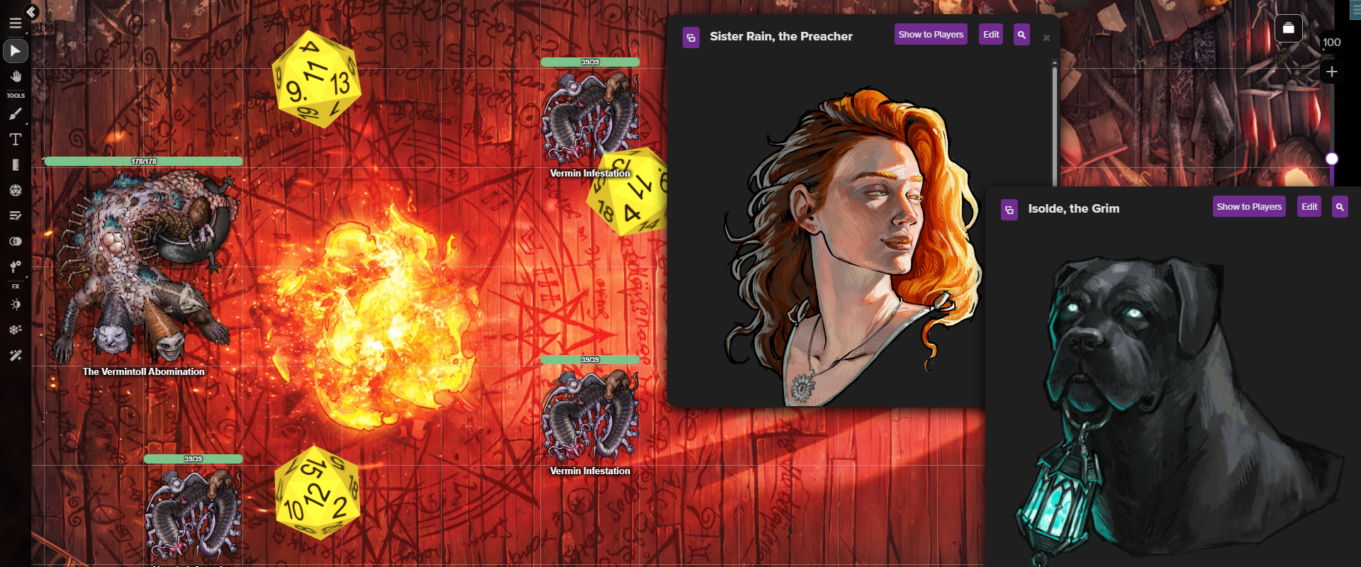 The Crooked Moon features vibrant battle maps, and original art to bring your game to life!