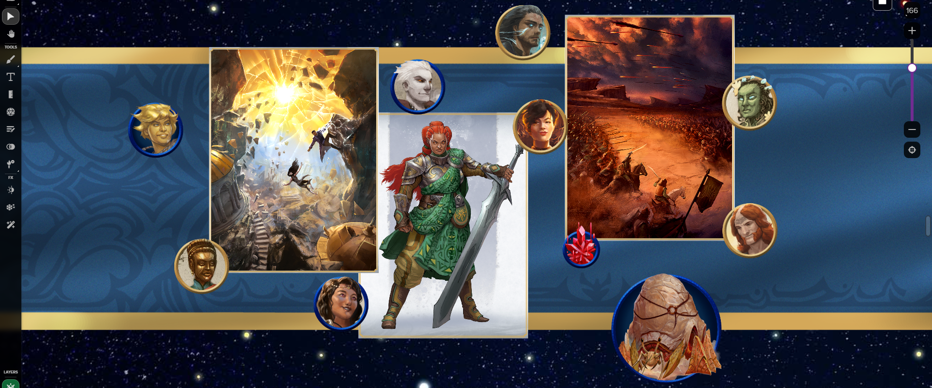 Tokens and Portraits displaying some of the many denizens found in the harsh and beautiful world of Roshar.