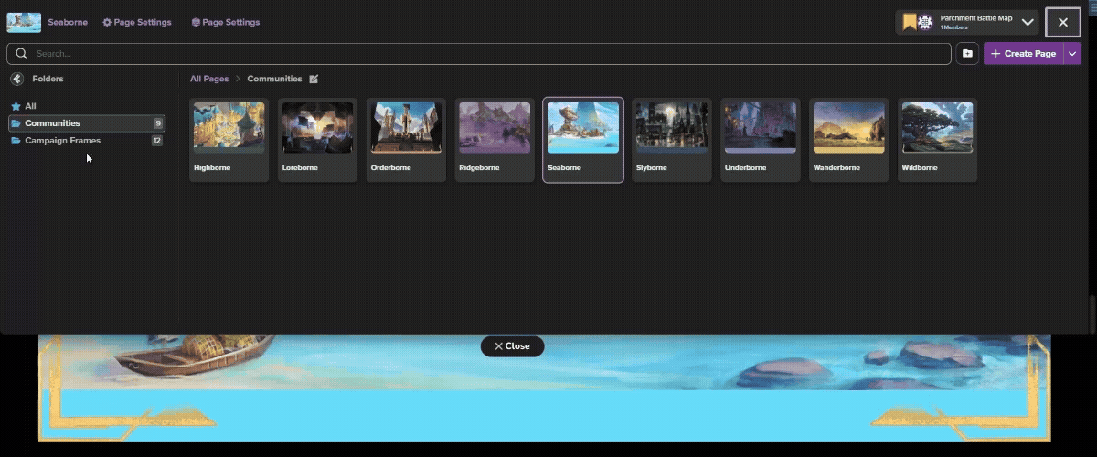 Drag and place tokens and portraits onto Daggerheart Scenes on the Roll20 VTT!
