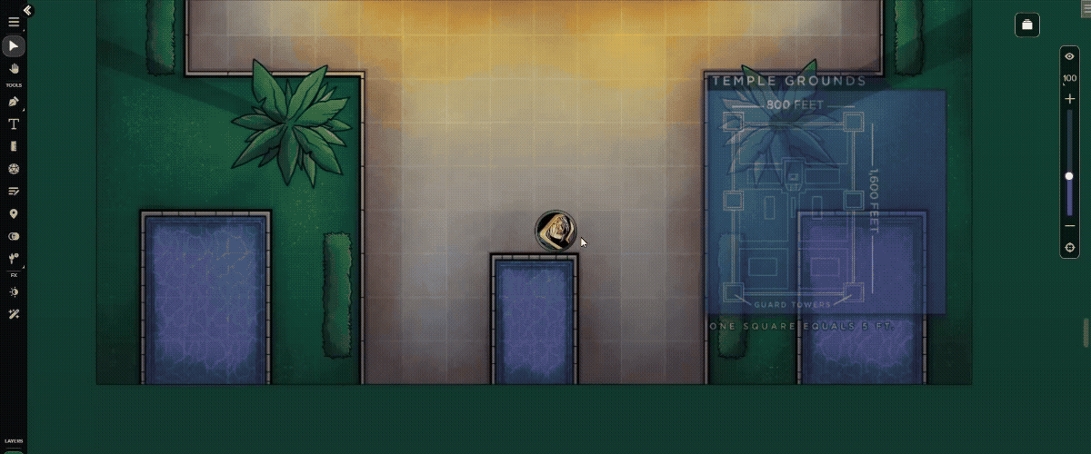 Explore through the eyes of your players on maps fully outfitted with Dynamic Lighting (for Plus and Pro subscribers!)