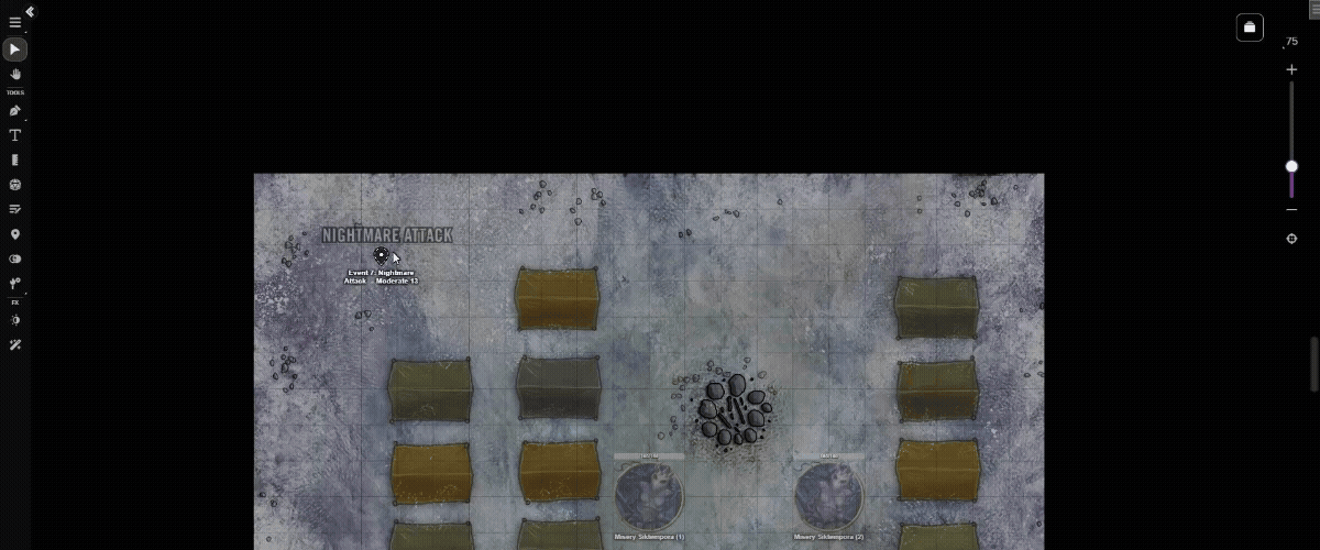 Use Map Pins to quickly navigate to relevant adventure text!