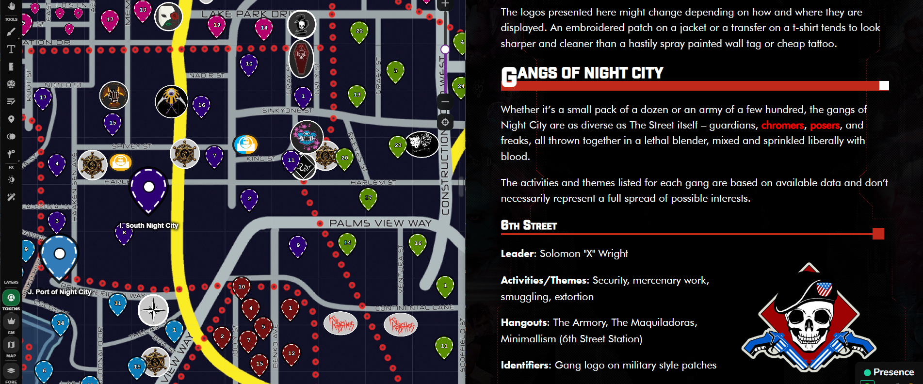 Identify faction markers and more with the full sourcebook text on Demiplane!