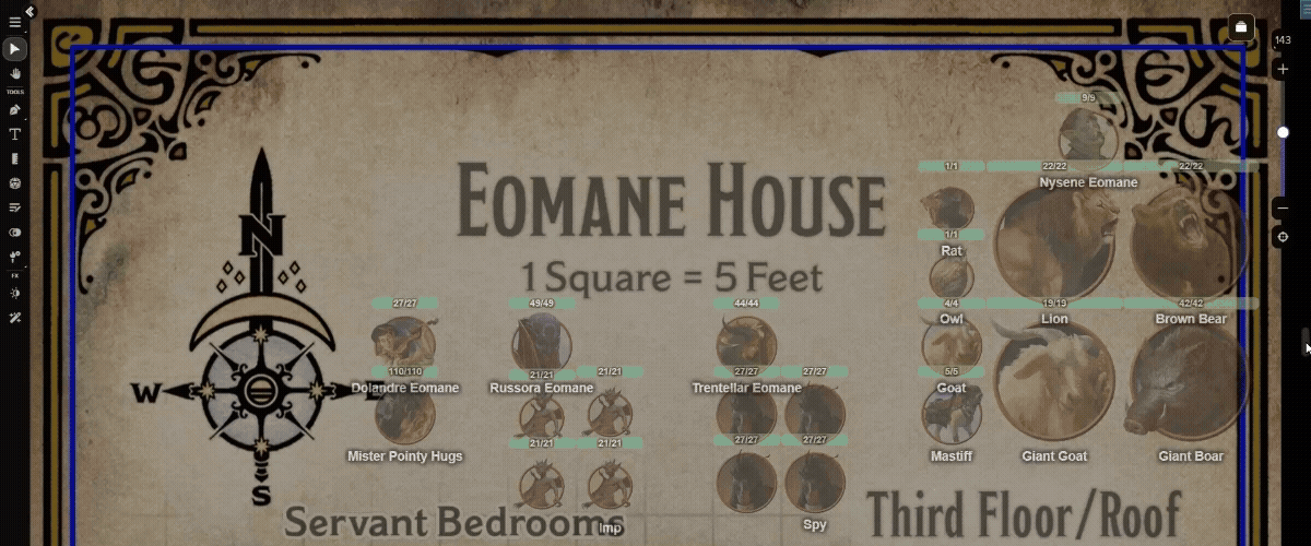 The *Forgotten Realms: Adventures in Faerun* come fully outfitted with tokens placed for encounters and Dynamic Lighting for Pro and Plus subscribers!