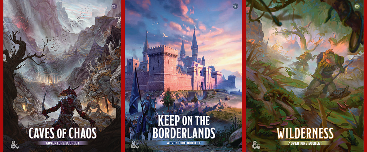 Heroes of the Borderlands features three short adventures: Caves of Chaos, Keep on the Borderlands, and Wilderness.