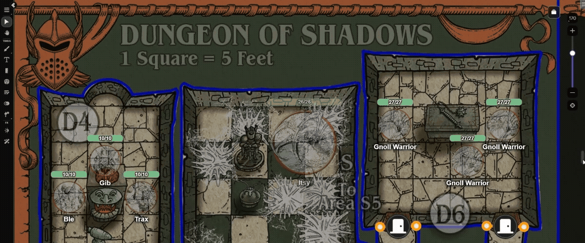 Welcome to the Hellfire Club maps on Roll20 come complete with Dynamic Lighting and interactive doors and windows!